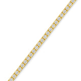 18ct Yellow Gold - 3ct VS+ Diamond - Tennis Bracelet