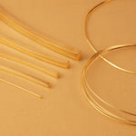 9ct Yellow Gold - Square Wire