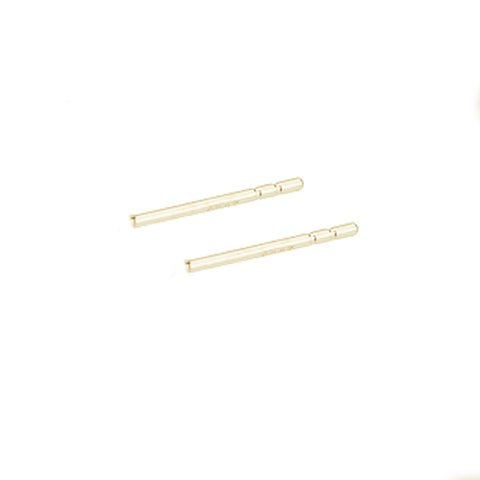 9ct Yellow Gold - Double Notch Earring Posts
