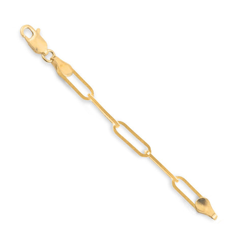 18ct Yellow Gold - Paperclip - Chain Extender