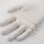 9ct Yellow Gold - Figaro 1:1 - Chain Extender