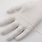 9ct Yellow Gold - Diamond Cut Paperclip - Bracelet Chain