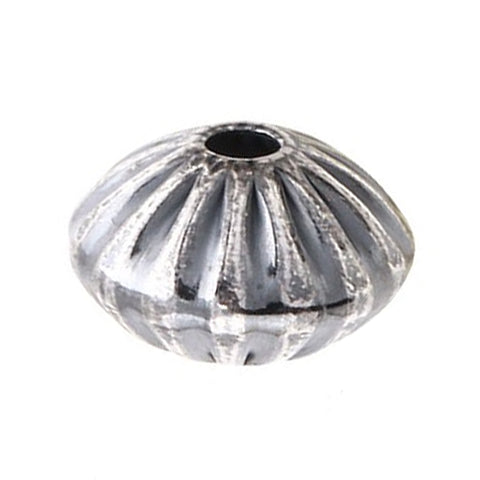 925 Sterling Silver - Corrugated Spacer Beads