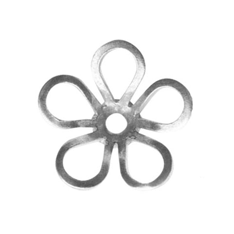 925 Sterling Silver - Cut Out Flower Beads
