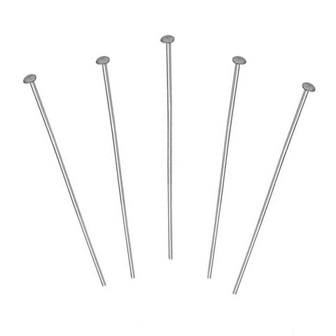 925 Sterling Silver - Flat Head Pins