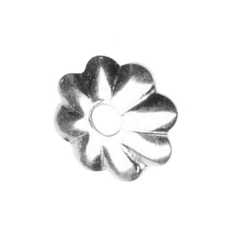 925 Sterling Silver - Flower Cap Beads