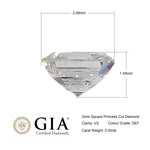 2mm VS Square - Princess Cut Diamonds