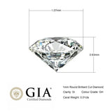 1mm SI Round - Brilliant Cut Diamonds