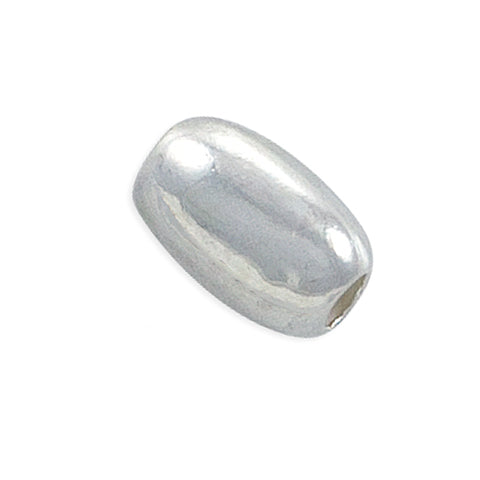 925 Sterling Silver - Oval Barrel Beads